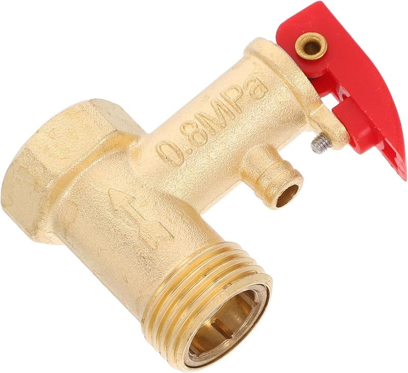 Brass Pressure Relief Valve For Water Heaters Efficient Pressure Control Leak Prevention - Image 1
